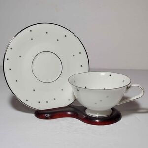 Heinrich Teacup and Saucer Atomic Star Selb Bavaria Germany Vintage